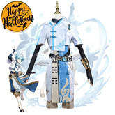 【In Stock】Game Genshin Impact Cosplay Chongyun Costume Plus Size Costumes